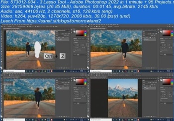 Adobe Photoshop 2022 in 1 minute 95 Projects