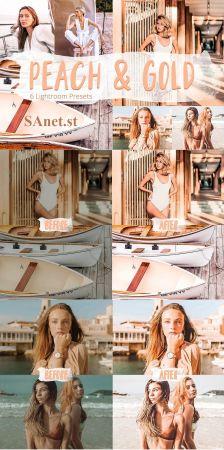 DesignOptimal CreativeMarket Peach Gold Lightroom Presets 5928057