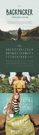 DesignOptimal Backpacker Vector Typeface