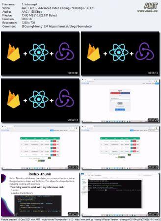 Udemy React Redux Firebase Authentication with CRUD Application 2021