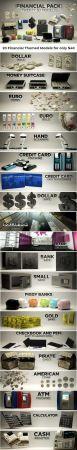 DesignOptimal 3D Financial Pack for Cinema 4D R12 Textures