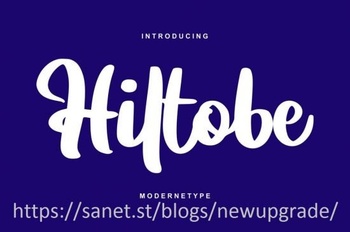 DesignOptimal Hiltobe Modernetype Script Font
