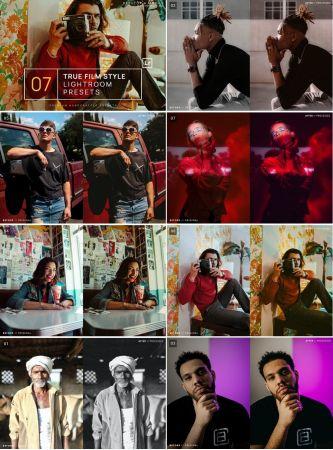 DesignOptimal 7 True Film Style Lightroom Presets Mobile