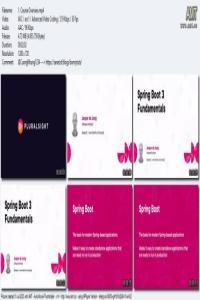 PluralSight Spring Boot 3 Fundamentals FreeCourseWeb