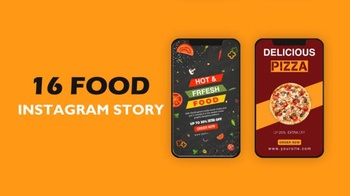DesignOptimal Videohive Food Instagram Story Pack 31122293