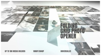 DesignOptimal Videohive After Effects Folding Photo Grid Opener 25289061