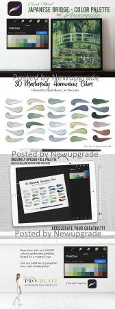 DesignOptimal Creativemarket Procreate Color Palette Monet 2 4579617