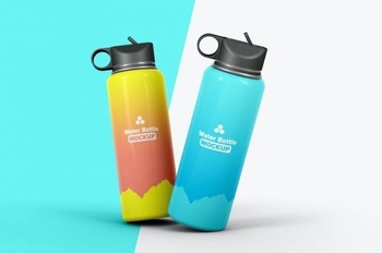DesignOptimal Water Bottle Mockup TYKNU8N