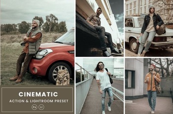 DesignOptimal Cinematic Tone Photoshop Action Lightrom Presets Q7FFURQ