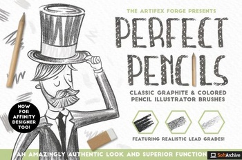 DesignOptimal Creativemarket Perfect Pencils Brush Pack 1186269