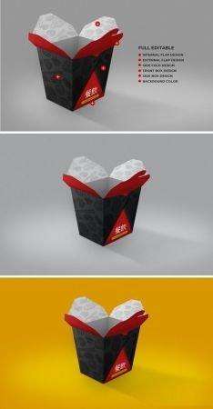 DesignOptimal Asian Food Box Mockup