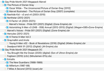 Gay Pride Month 2021 re up pack 03 of 03 Marvel and DC juve