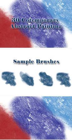 DesignOptimal 30 Cotemporary Abstract Painting Brushes