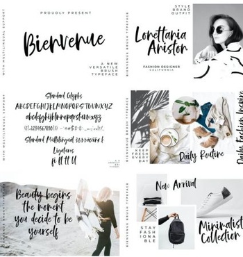 DesignOptimal Bienvenue Handwritten Font