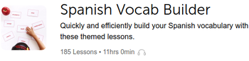 SpanishPod101 Spanish Vocab Builder BONUS