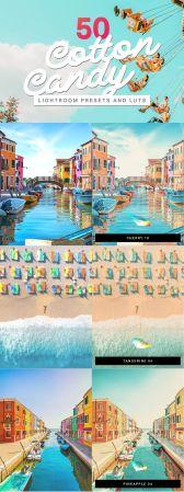 DesignOptimal Creativemarket 50 Cotton Candy Lightroom Presets 4313542