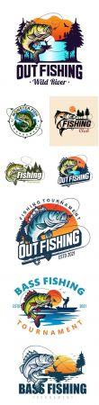 DesignOptimal Bass fishing logos design company business