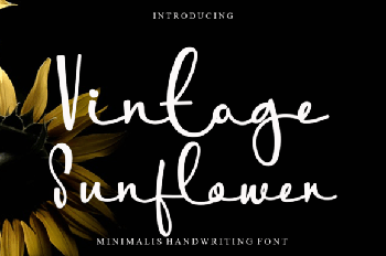 DesignOptimal Vintage Sunflower Font