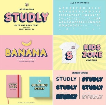 DesignOptimal Studly Layered Font Family