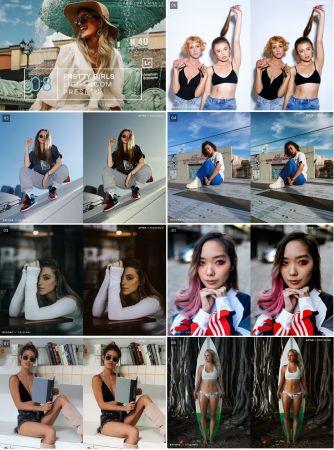 DesignOptimal 8 Pretty Girls Lightroom Presets Mobile