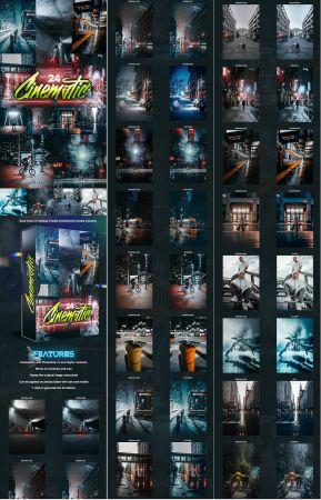 DesignOptimal GraphicRiver 24 Cinematic PRO Photoshop Actions 28734799