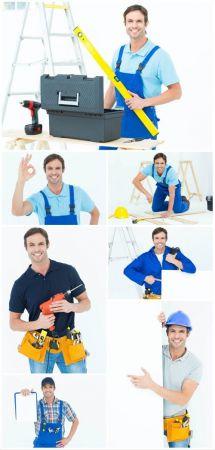 DesignOptimal Repairman stock photo