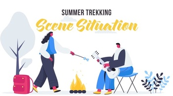 DesignOptimal Videohive Summer trekking Scene Situation 27642905