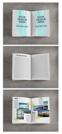 DesignOptimal Open Magazine Mockup 221859918