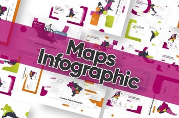 DesignOptimal Maps Infographic Powerpoint Template