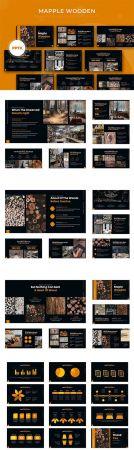 DesignOptimal Maple Wooden Powerpoint Keynote and Google Slide Template