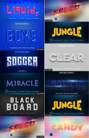 DesignOptimal Psd Editable Text Effect Style Template 4