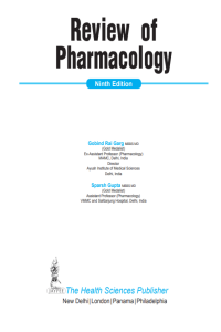 Pharmacology Review book 9TH edition MCQs explanations