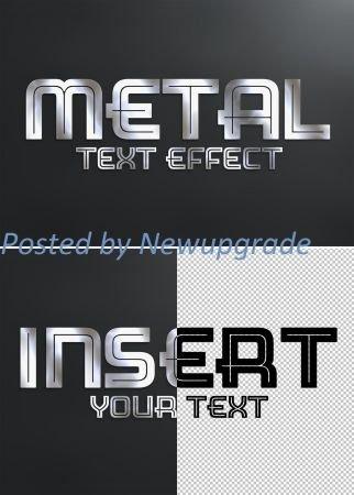 DesignOptimal Metal Text Effect Style Mockup 333526355