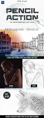 DesignOptimal Easy Pencil Effect for Photoshop 4407420