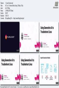 PluralSight Using Generative AI to Troubleshoot Linux FreeCourseWeb