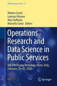 Operations Research and Data Science in Public Services 6th AIROYoung Workshop Rome Italy Febru