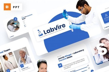 DesignOptimal Labvire Science Research Powerpoint Template