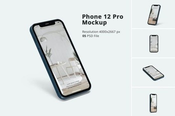 DesignOptimal Phone 12 Pro Mockup Vol 03