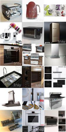 DesignOptimal Kitchen Appliance 3D Models 3dSkyPro Volume 1