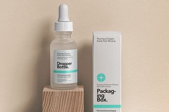 DesignOptimal Cosmetic Psd Bottle Dropper Mockup