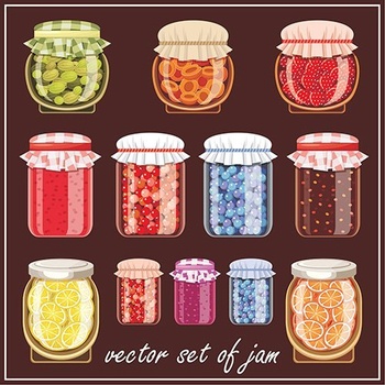 DesignOptimal Jars Shapes Jam Set