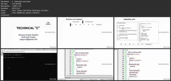 Udemy Sorting Techniques With Programs And Execution