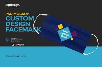 DesignOptimal Creativemarket Custom Face Mask Mockup 4826321