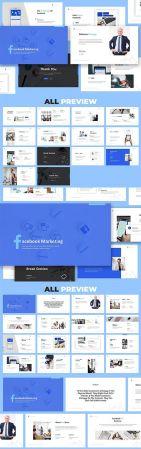 DesignOptimal Facebook Marketing Powerpoint Keynote and Google Slides Presentation