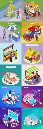 DesignOptimal Isometrics 3d business technology and people design 27