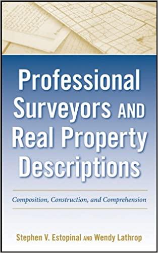 FreeCourseWeb Professional Surveyors and Real Property Descriptions Composition Construction and Comprehension