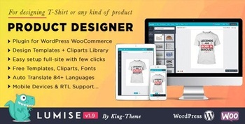 DesignOptimal CodeCanyon Product Designer for WooCommerce WordPress Lumise v1 9 3 21222684