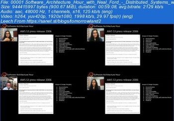 Software Architecture Hour with Neal Ford Distributed Systems with Vanya Seth FreeCourseW