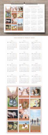 DesignOptimal Family Pictures 2020 Calendar Design Template in Ai PSD