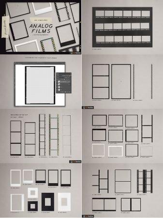 DesignOptimal Creativemarket High Quality Film Frames Kit 4296875